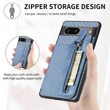 Leather Zipper Wallet Phone Case