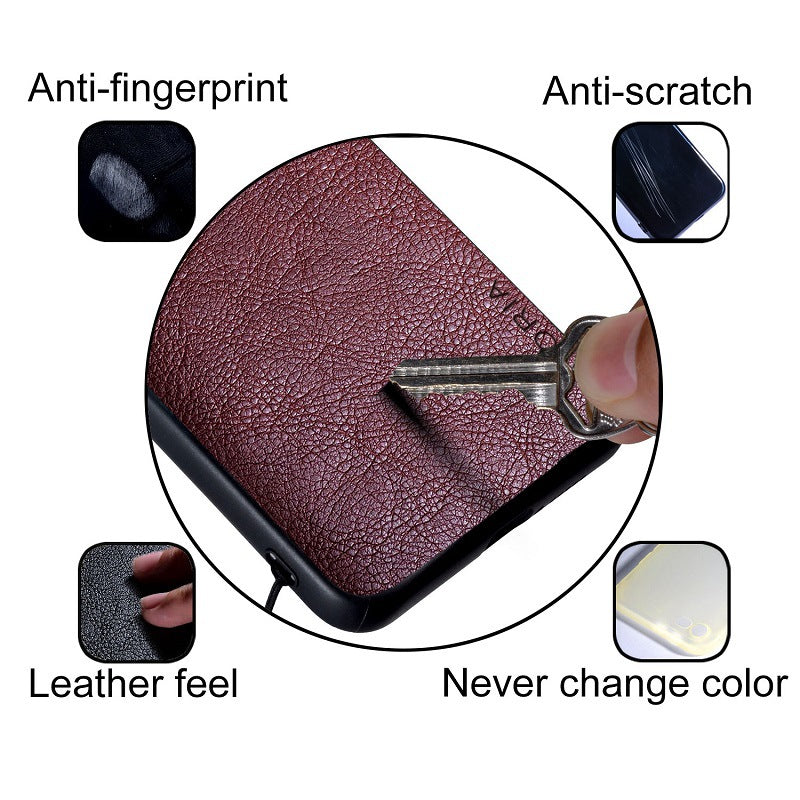 Lychee Leather Texture Phone Case