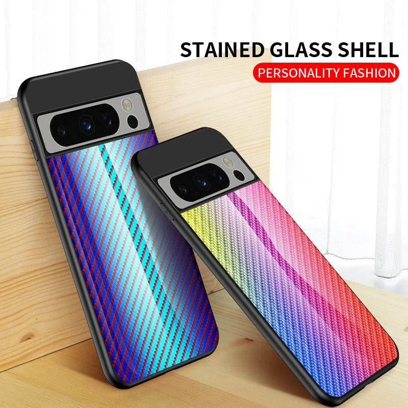 Personalized Colorful Tempered Glass Phone Case