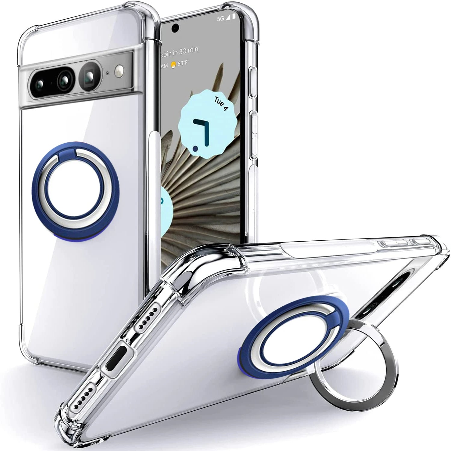 Ring Holder Shockproof Soft TPU Case