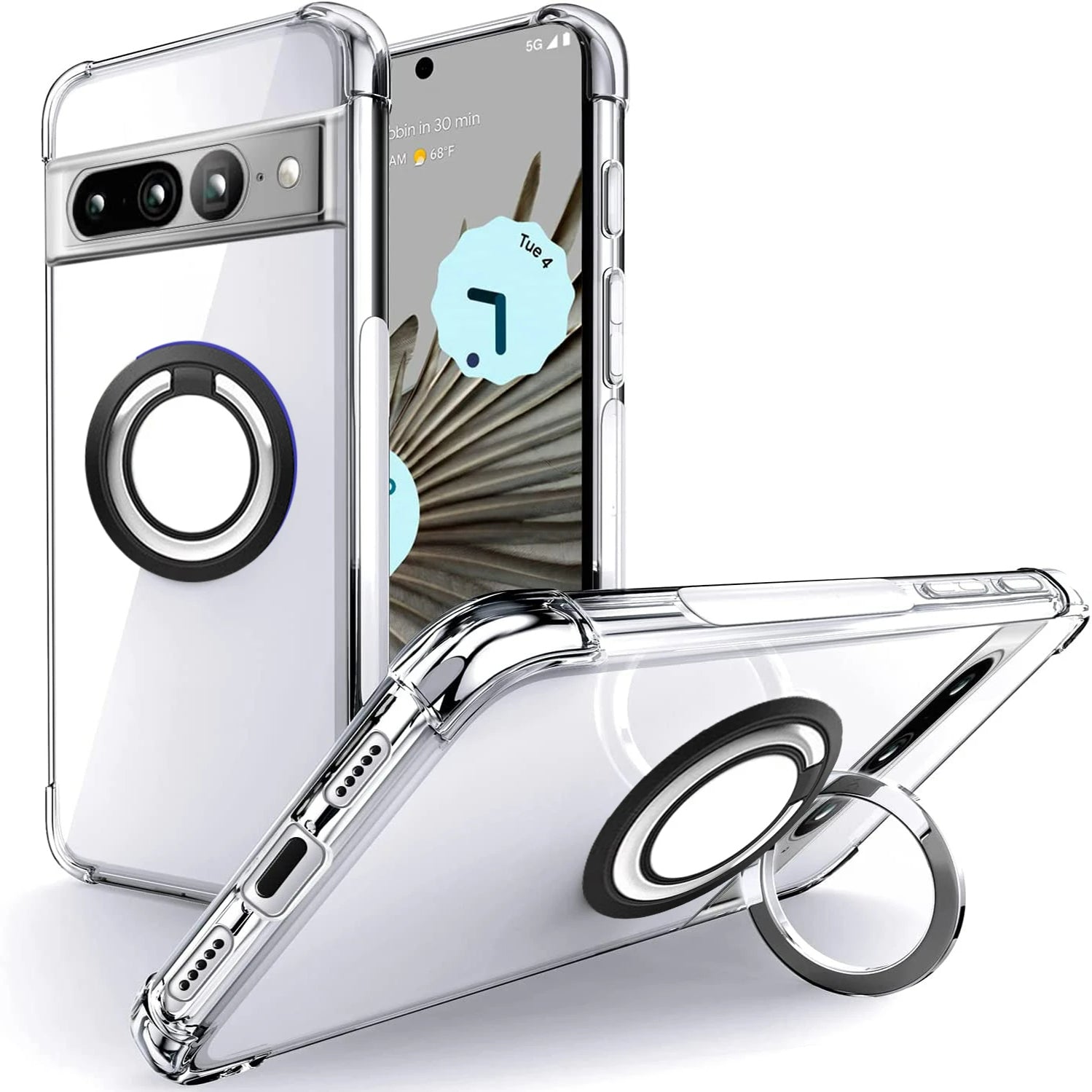 Ring Holder Shockproof Soft TPU Case