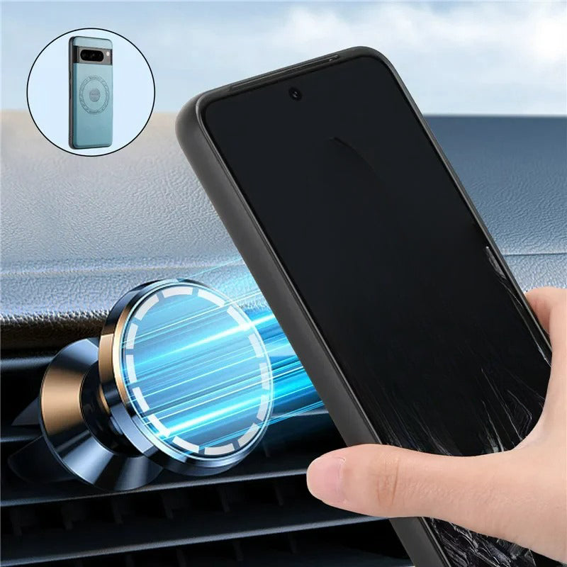 Leather Magnetic Wireless charging Wallet Phone Case