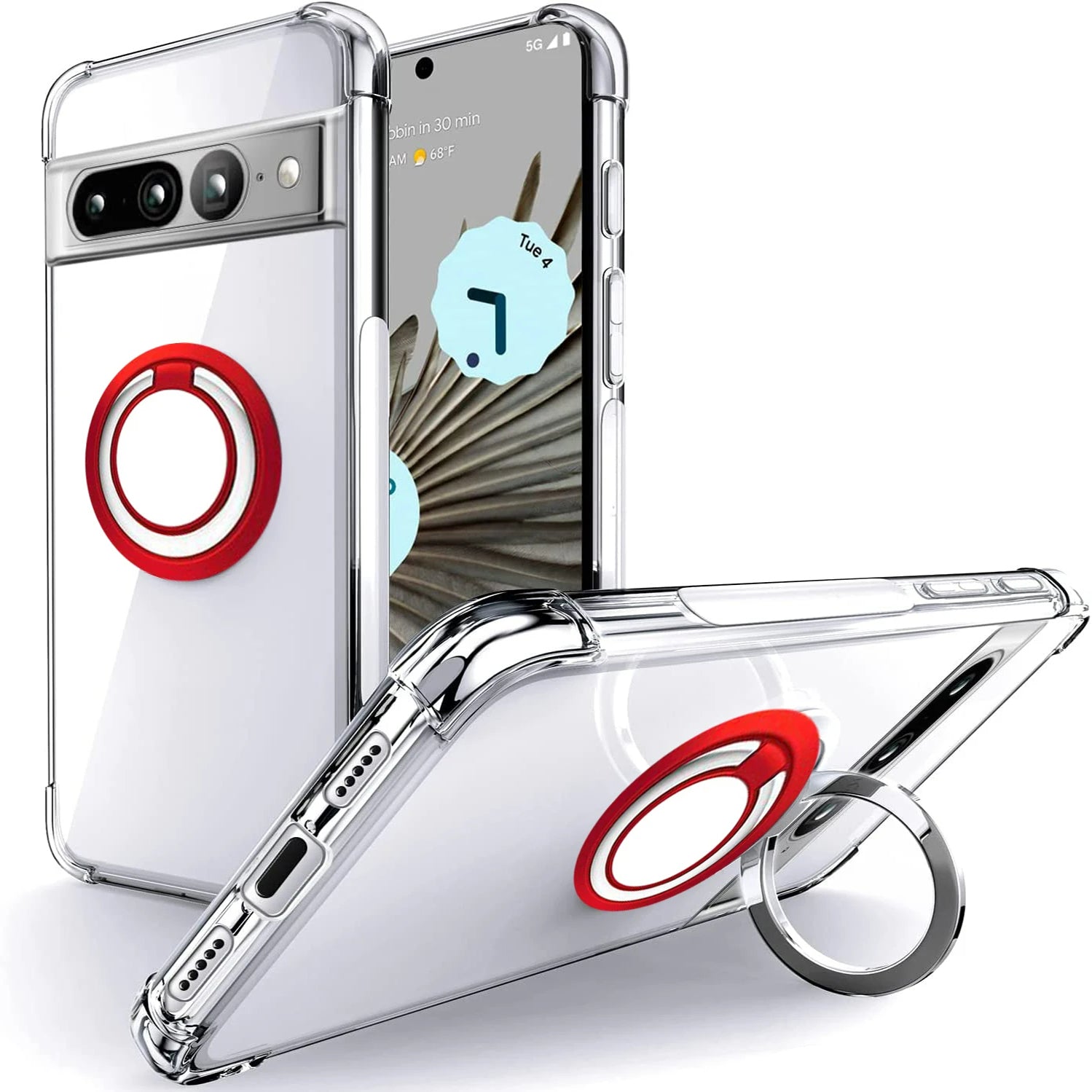 Ring Holder Shockproof Soft TPU Case