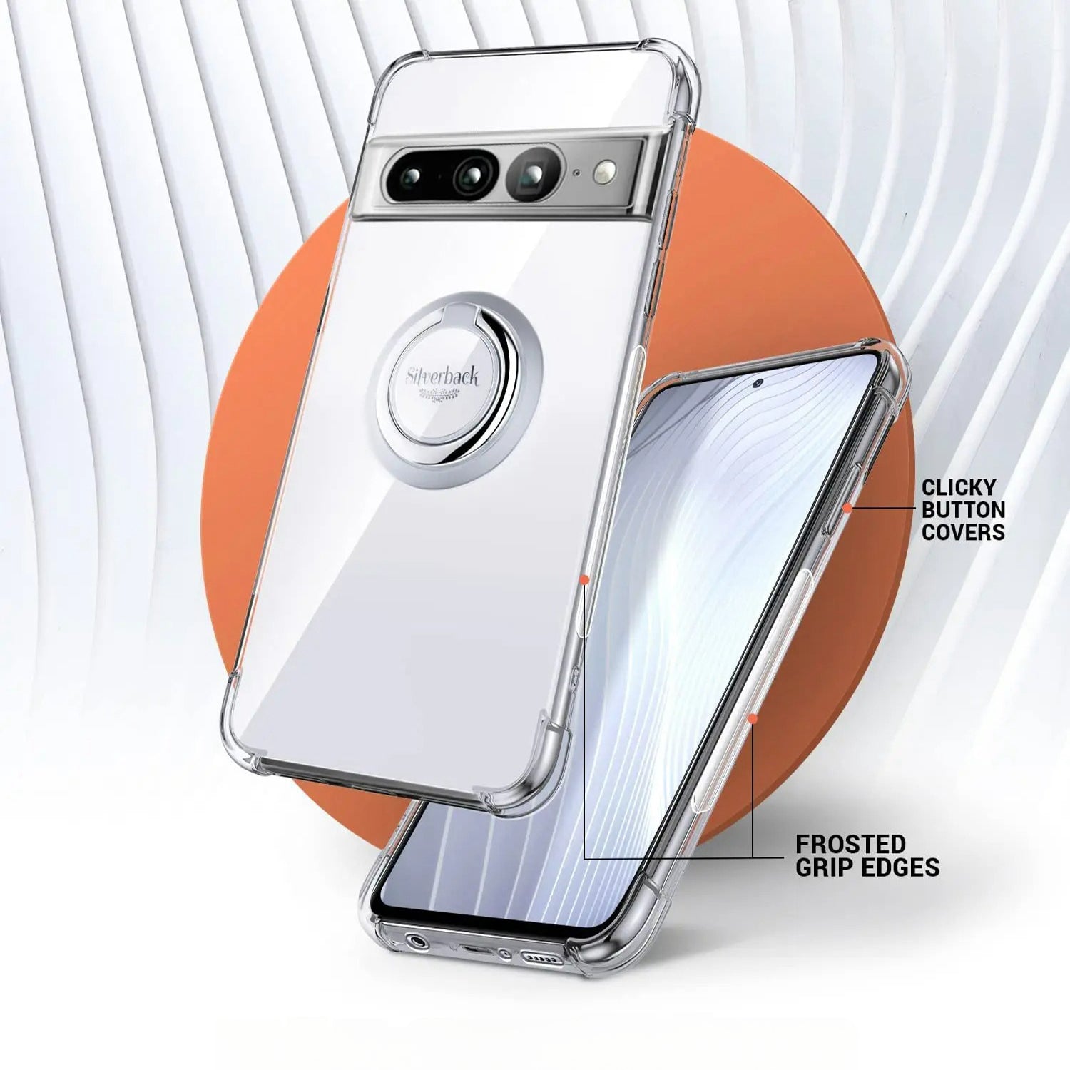 Ring Holder Shockproof Soft TPU Case