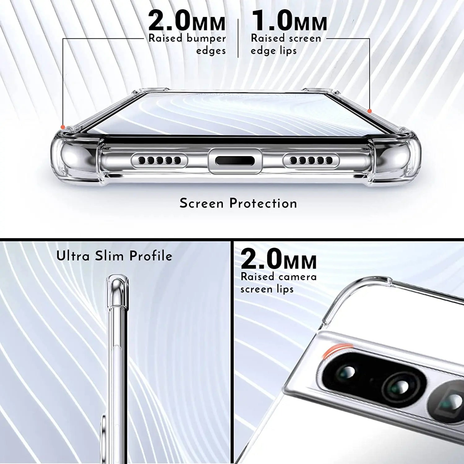 Ring Holder Shockproof Soft TPU Case